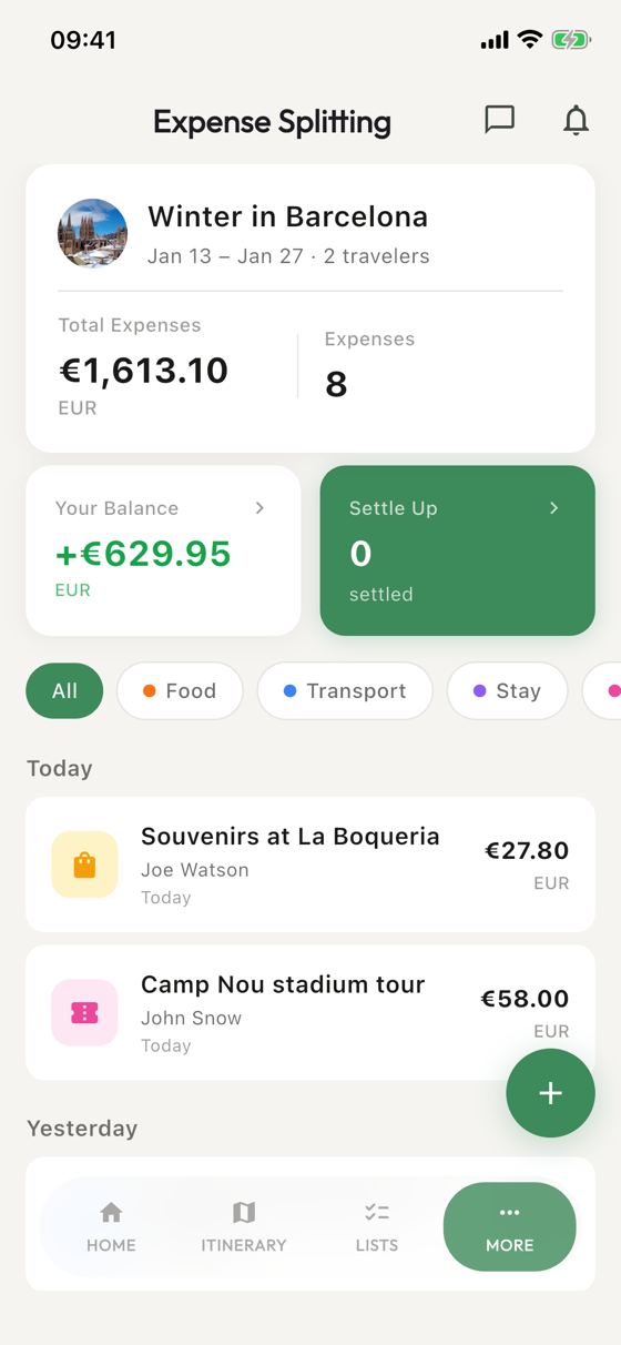 Giterra — expenses